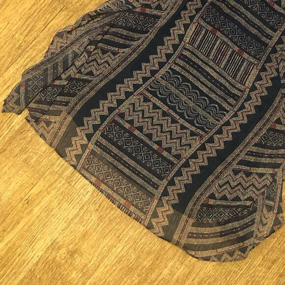 BCBGMaxAzria Aztec Ruffle Spaghetti Strap Slip Dress Size XS - Picture 3 of 14